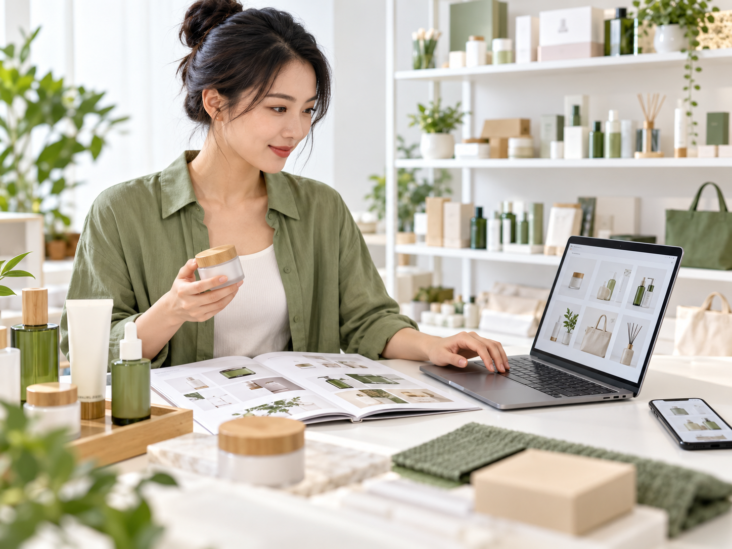 品牌运营人员整理商品目录与商城陈列
